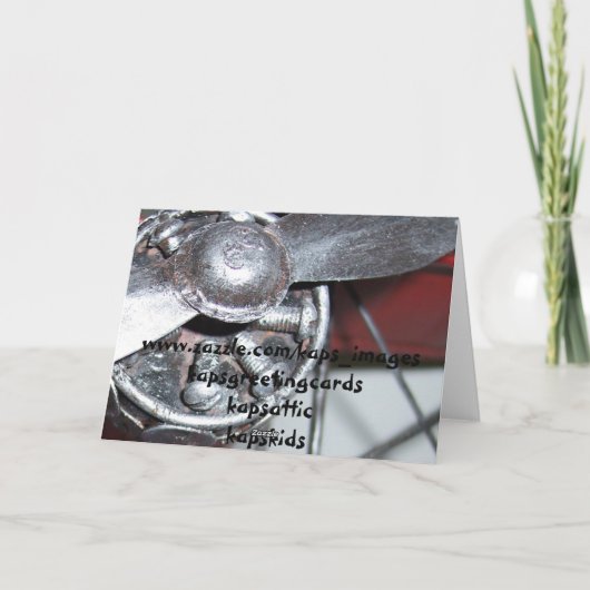 Carte Anniversaire de l'avion (Dos)