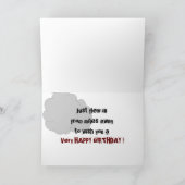 Carte Anniversaire de l'avion (Intérieur)