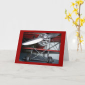 Carte Anniversaire de l'avion (Fleur jaune)