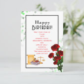 Carte anniversaire de l'avocat (Debout devant)