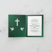 Carte Anniversaire de l'église d'appréciation verte d'ar (Intérieur)