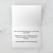 Carte Anniversaire de l'employé (Intérieur)