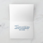 Carte Anniversaire de l'employé de 5 ans (Intérieur)