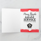 Carte anniversaire de l'employé de jalon universel (Intérieur)