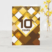 Carte Anniversaire de l'employé de la techno rétro (Fleur jaune)