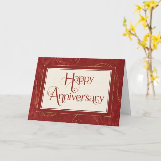 Carte Anniversaire de l'employé - Éclats de texte Éclat (Fleur jaune)