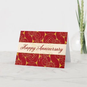 Carte Anniversaire de l'employé - Flèches rouges