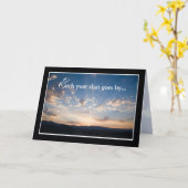 Carte Anniversaire de l'employé, Paysage Sky (Fleur jaune)