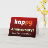 Carte Anniversaire de l'employé personnalisable (Fleur jaune)