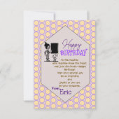 Carte Anniversaire de l'enseignant (Devant)