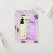 Carte Anniversaire de l'enseignant (Devant/Arrière en situation)