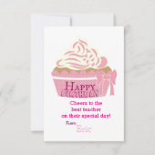 Carte Anniversaire de l'enseignant (Devant)