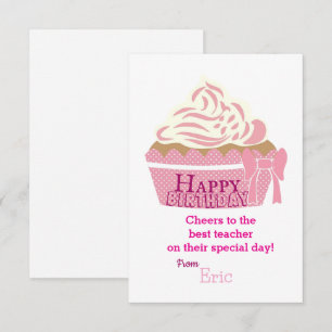 Carte Anniversaire de l'enseignant