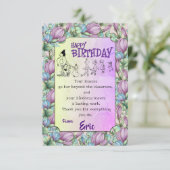 Carte Anniversaire de l'enseignant (Debout devant)