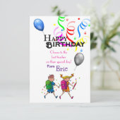 Carte Anniversaire de l'enseignant (Debout devant)