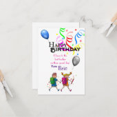 Carte Anniversaire de l'enseignant (Devant/Arrière en situation)