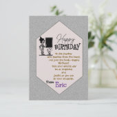 Carte Anniversaire de l'enseignant (Debout devant)