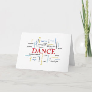 Carte Anniversaire de l'enseignant de danse