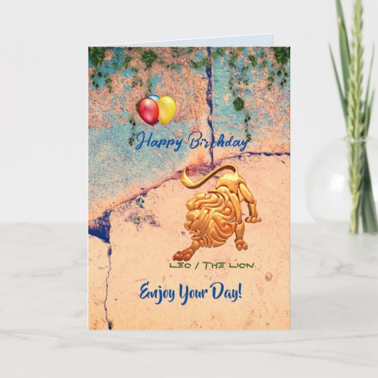 Carte Anniversaire de Leo (Devant)