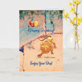 Carte Anniversaire de Leo (Fleur jaune)