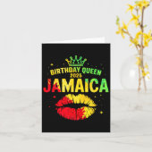 Carte Anniversaire de l'équipage Jamaïque Voyage 2025 An (Fleur jaune)