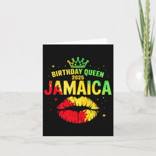 Carte Anniversaire de l'équipage Jamaïque Voyage 2025 An