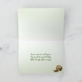 Carte Anniversaire de l'escargot (Intérieur)