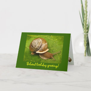 Carte Anniversaire de l'escargot