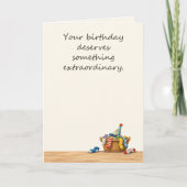Carte Anniversaire de lessive drôle (Devant)