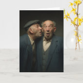 Carte Anniversaire de "l'huile à moteur" (Fleur jaune)