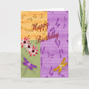 Carte Anniversaire de libellule