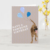 Carte Anniversaire de limier (Fleur jaune)