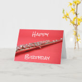 Carte Anniversaire de l'instrument de musique classique  (Fleur jaune)