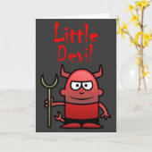 Carte Anniversaire de Little Devil (Fleur jaune)