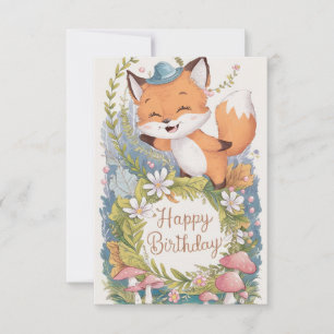 Carte Anniversaire de Little Simple Fox