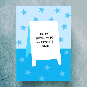 Carte Anniversaire de l'oncle préféré