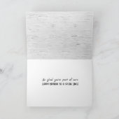 Carte Anniversaire de l'oncle sur Birch Tree (Intérieur)