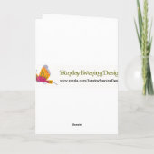 Carte Anniversaire de l'Orangoutan (Dos)