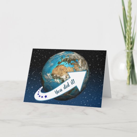 Carte Anniversaire de l'orbite terrestre (Devant)