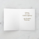 Carte Anniversaire de l'ordination, Croix sur Starburst (Intérieur)