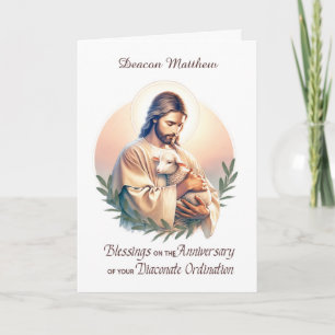 Carte Anniversaire de l'Ordination du diacre Jésus Bon P
