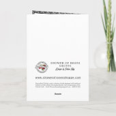 Carte Anniversaire de l'Ordination du prêtre catholique  (Dos)