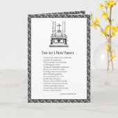 Carte Anniversaire de l'Ordination du prêtre catholique  (Fleur jaune)