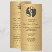 Carte Anniversaire de l'Ordination du prêtre catholique  (Devant / Derrière)