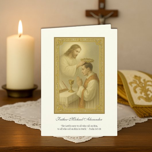Carte Anniversaire de l'ordination sacerdotale de Jésus