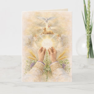 Carte Anniversaire de l'ordination sacerdotale Eucharist