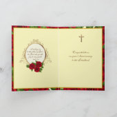 Carte Anniversaire de l'ordination sacerdotale Jésus Car (Intérieur)