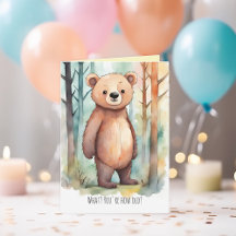 Anniversaire de l'ours drôle