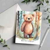 Carte Anniversaire de l'ours drôle