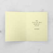 Carte Anniversaire de l'ours drôle (Intérieur)